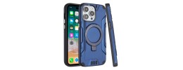 For iPhone 15 Pro Rank [Magnetic Circle] Tough Strong Modern Fused Hybrid - Blue