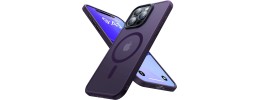 For iPhone 15 Pro Rank [Magnetic Circle] Tough Strong Modern Fused Hybrid - Purple