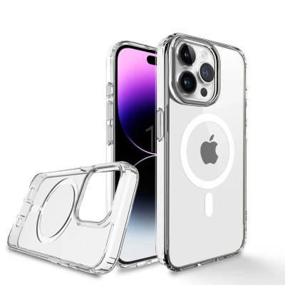 For iPhone 15 Pro SpaceX Ultra Transparent Tone Case Cover - Clear