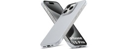 For iPhone 15 Pro Strong Tough Metallic Design Hybrid - Silver