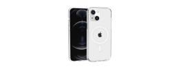 For iPhone 15 Pro Sturdy Ultra [Magnetic Circle] Thick 3mm Transparent Hybrid - Clear