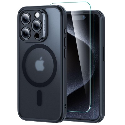 For iPhone 15 Pro Thick Hybrid Design Cover Case - F