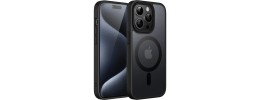For iPhone 15 Rank Tough Strong Modern Fused Hybrid Case Cover - Black