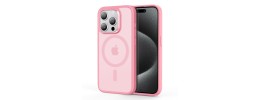 For iPhone 15 Rank Tough Strong Modern Fused Hybrid Case Cover - Pink
