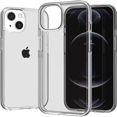 For iPhone 15 Sturdy Ultra Thick 3mm Transparent Hybrid Case Cover - Smoke