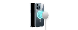 For iPhone 15 TRUE Transparent [Magnetic Circle] Shockproof Hybrid - Clear