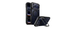 For iPhone 15 Ultimate CaseX Transparent Hybrid Case with Metal Buttons And Camera Edges - Blue