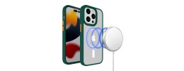 For iPhone 15 Core [Magnetic Circle] Core [Magnetic Circle] Colorful Buttons Thick 2mm Hybrid - Midnight Green