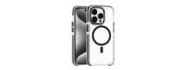 For iPhone 15Premium Transparent Thick 2.0mm PC TPU Hybrid - Clear