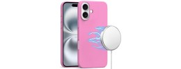 For iPhone 16 6.1 inch Ultimate Quality PU Leather Hybrid Case Cover - Light Pink