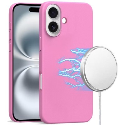 For iPhone 16 6.1 inch Ultimate Quality PU Leather Hybrid Case Cover - Light Pink