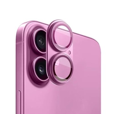 For iPhone 16 6.1 inch Ultimate U Design Hybrid with Camera Window Covering - Purple