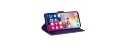 For iPhone 16 6.1 inch Wallet ID Card Holder Case Cover - Dark Purple