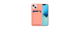For iPhone 16 6.1 inch Wallet ID Card Holder Case Cover - Hot Pink