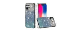 For iPhone 16 Plus 6.7 inch Jewel Full Diamond Bling Case Cover - Blue
