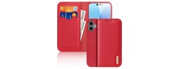 For iPhone 16 Plus 6.7 inch Luxury Wallet Card ID Zipper Money Holder Case Cover - Red