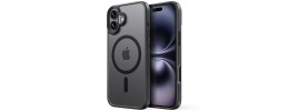 For iPhone 16 Plus 6.7 inch Shimmer Glitter Floral Design Thick TPU Case Cover - Black