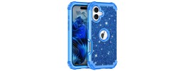 For iPhone 16 Pro 6.3 inch Bling Hybrid Case Cover - C