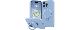 For iPhone 16 Pro 6.3 inch Diamond [Magnetic Circle] with CD Pattern Hybrid - Blue
