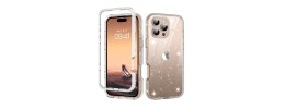 For iPhone 16 Pro Max 6.9 inch Bling Hybrid Case Cover - K