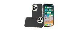 For iPhone 16 Pro Max 6.9 inch Classy Slick Chromed Around Hybrid Case Cover - Black