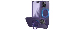 For iPhone 16 Pro Max 6.9 inch Diamond [Magnetic Circle] with CD Pattern Hybrid - Purple