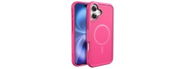 For iPhone 16 Pro Max 6.9 inch Exquisite Tough Shockproof Hybrid Case Cover - Pink