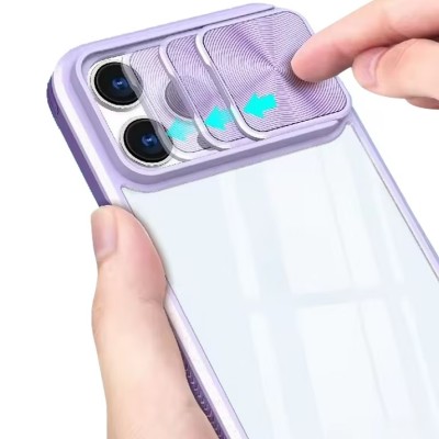 For iPhone 16 Pro Max 6.9 inch Fusion Transparent Clear Hybrid Case Cover - Purple