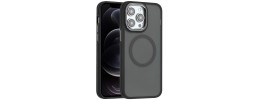 For iPhone 16 Pro Max 6.9 inch Grip [Magneti Circle] Metal Shockproof Hybrid - Black