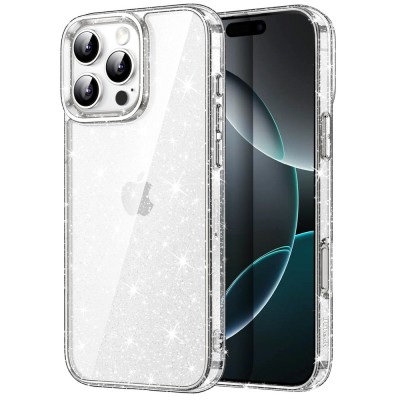 For iPhone 16 Pro Max 6.9 inch Jewel Full Diamond Bling Case Cover - Smoke