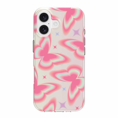 For iPhone 16 Pro Max 6.9 inch Metal Diamond CD Pattern Design Matte Finished Hybrid with Rotational Ring [Car Mount Friendly] Case - Cats