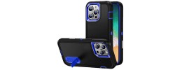 For iPhone 16 Pro Max 6.9 inch PEAK 3in1 Toughest Hybrid with Stand Cover Case - Black/Blue