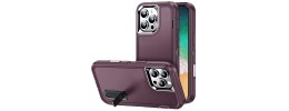 For iPhone 16 Pro Max 6.9 inch PEAK 3in1 Toughest Hybrid with Stand Cover Case - Burgundy/Black