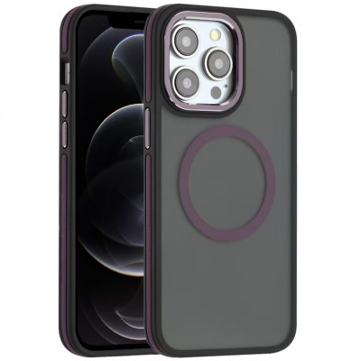 For iPhone 16 Pro Max 6.9 inch Premium Circle [Magnetic Circle] KickKickstand - Black