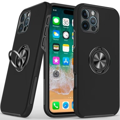 For iPhone 16 Pro Max 6.9 inch Sturdy Bracket Kickstand Magnetic Hybrid - Black