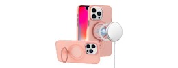 For iPhone 16 Pro Max 6.9 inch Sturdy Bracket Kickstand Magnetic Hybrid - Pink