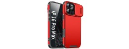 For iPhone 16 Pro Max 6.9 inch Ultimate Quality PU Leather Hybrid Case Cover - Red