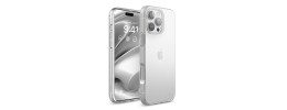 For iPhone 16 Pro Max 6.9 inch Ultimate Quality PU Leather Hybrid Case Cover - White