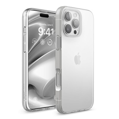 For iPhone 16 Pro Max 6.9 inch Ultimate Quality PU Leather Hybrid Case Cover - White