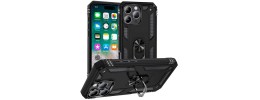 For iPhone 16 Pro Max 6.9 inch Ultimate U Design Hybrid with Camera Window Covering - Black