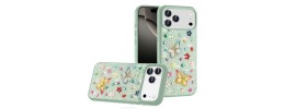 For iPhone 16E (E edition) / SE4 (2025) Butterfly Ornaments  Diamond Bling Glitter Hybrid Case - Teal