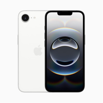 For iPhone 16E (E edition) / SE4 (2025) Diamond [Magnetic Circle]  with CD Pattern Hybrid - White
