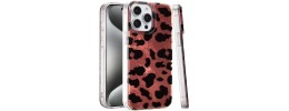 For iPhone 16E (E edition) / SE4 (2025) Glitter Double Layer Design
 IMD TPU Case - Silver Leopard
