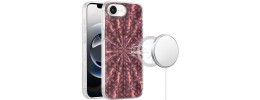 For iPhone 16E (E edition) / SE4 (2025) Resin Epoxy Design Diamond Metal Edged Hybrid Case - J