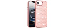 For iPhone 16E (E edition) / SE4 (2025) Splendid Floral Designs with
 Metal Camera and Buttons with Butterfly Ring Stand Hybrid Case 
Hot Pink QBSPLNDXFLR-iP16E-HPnk