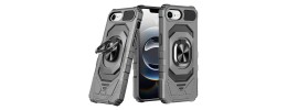 For iPhone 16E (E edition) / SE4 (2025) Ultimate U Design Hybrid with Camera Window Covering - Silver