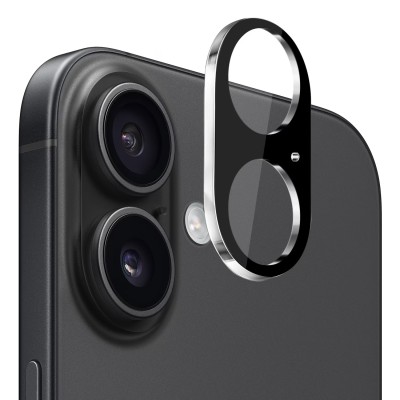 For iPhone 16E / SE4 Camera Lens Black Edge Tempered(2.5D)