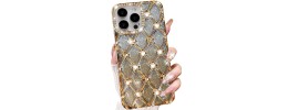 For iPhone 16E / SE4 Full Diamond with Ornaments Case Cover - Crystal Exquisite Garden