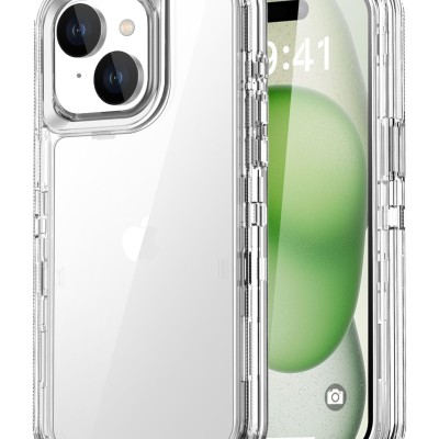 For iPhone 16E / SE4 Shockproof Transparent Thick TPU Case Cover - Clear