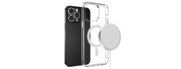 For iPhone 16E / SE4 Thick Transparent [Magnetic Circle] Shockproof Hybrid - Clear